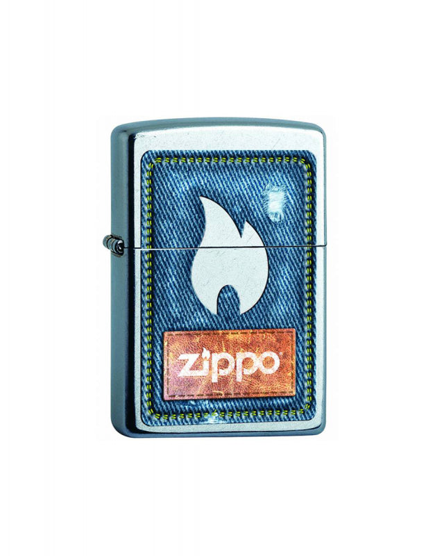DENIM ZIPPO AND FLAME 207.CI404574