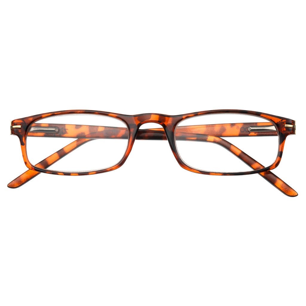 '+2.00 Power Leopard Print Readers with Golden Accents