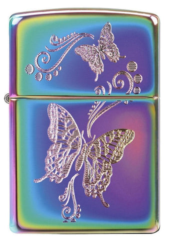 Butterfly Multi Color Lighter 3/4 View