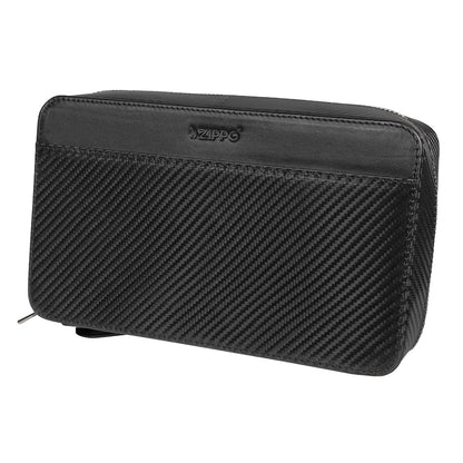 TRAVEL HUMIDOR SET_CARBON _NEGRU