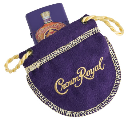 SET CADOU_BRICHETA  ZIPPO 237 CROWN ROYAL WHISKEY + SACULET