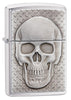Skull with Brain Surprise Windproof Lighter 3/4 View