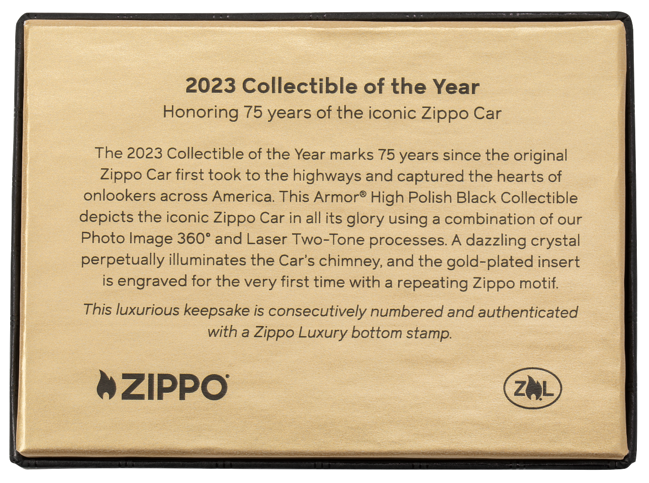 2023 Collectible of the Year -75th Anniversary ZIPPO Car