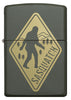 Front of Sasquatch Crossing Windproof Lighter