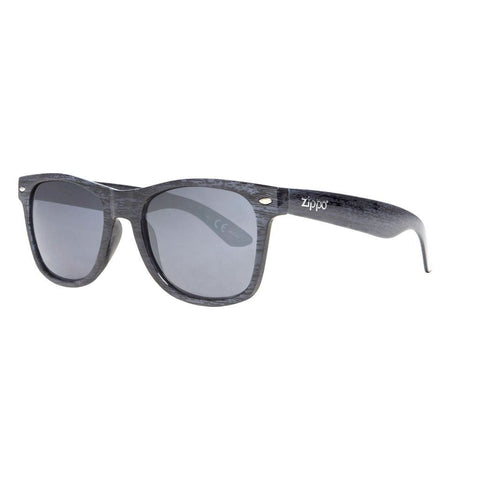 Grey Classic Sunglasses with Patterned Frames