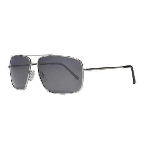 Silver Pilot Rectangle Sunglasses
