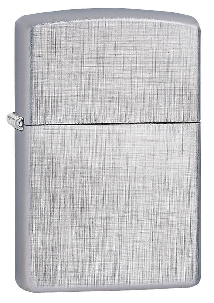 Front view of the Linen Weave Finish Lighter shot at a 3/4 angle