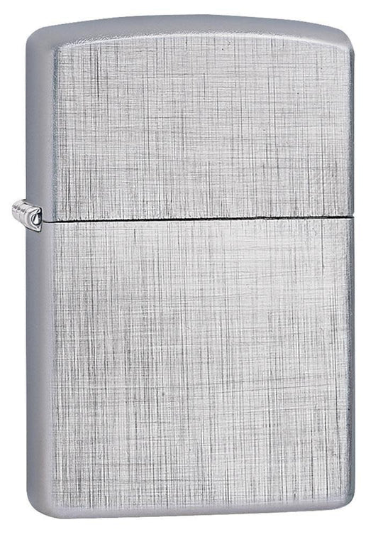 Front view of the Linen Weave Finish Lighter shot at a 3/4 angle