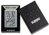 Dragon Emblem Design Street Chrome™ Windproof Lighter in its packaging